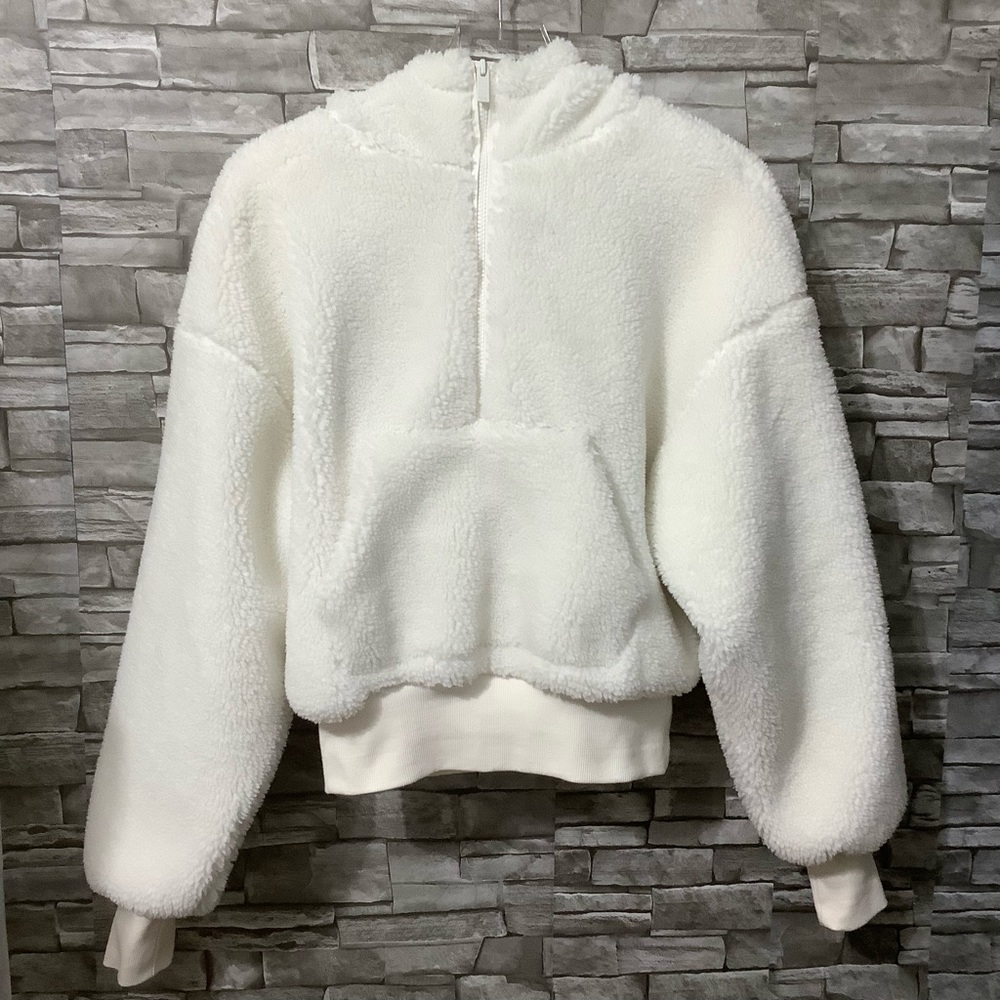 ALO Yoga White Sherpa Hoodie